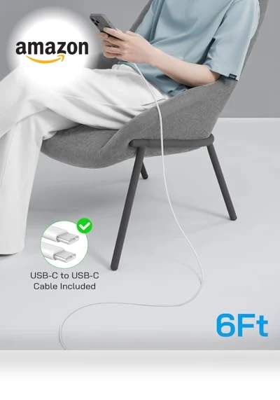 Fast Charging USB C Power Brick with Cord — Chargers