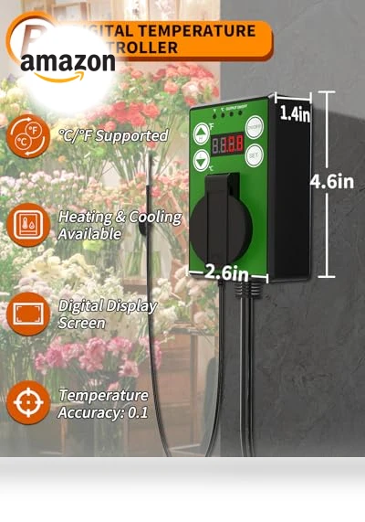 Greenhouse Heater with Digital Thermostat — Portable Heating Solutions, Buyplus