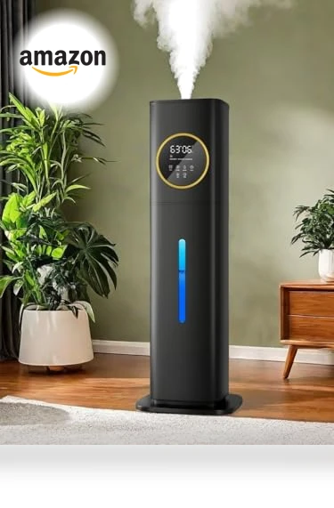 Large Room Humidifier with Night Light and Essential Oil Diffuser — Air Moisturizers, Lacidoll