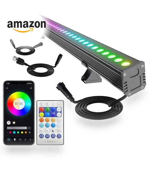 Linkable RGBCW LED Wall Washer Light — Garden Illumination, Yasotek