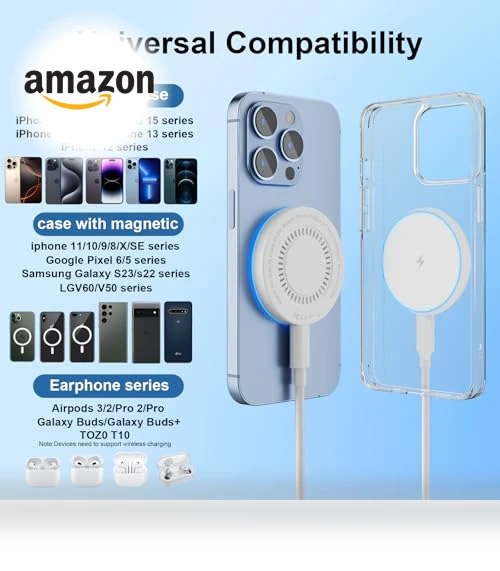 Magnetic Wireless Charger — Chargers, TNDAJI