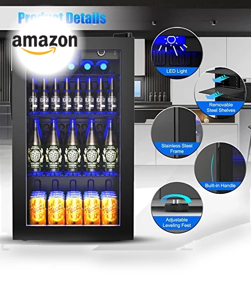 Mini Beverage Fridge — Mini Fridges, COSTWAY