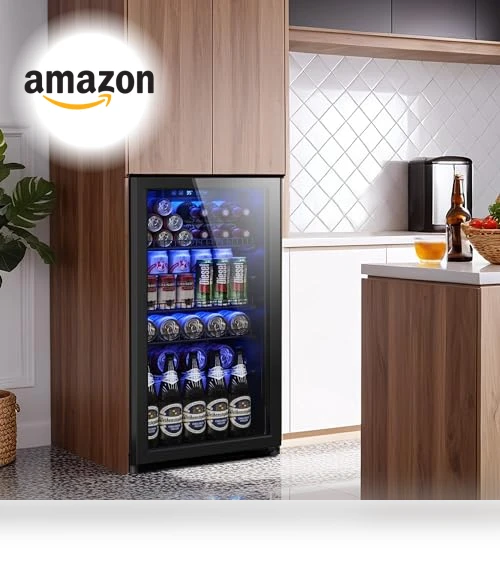 Mini Fridge With Glass Door — Drink Coolers, Tehanld