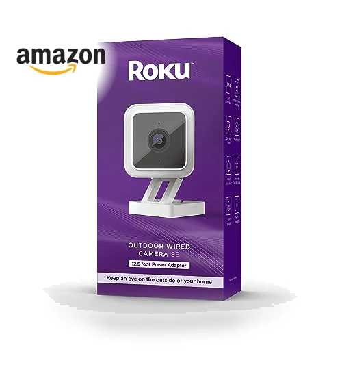 Outdoor Wired Camera SE Security Camera — Motion Sensors, Roku