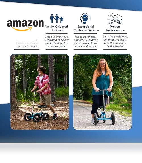 Quad All Terrain Knee Scooter — Leg Lifters, KneeRover