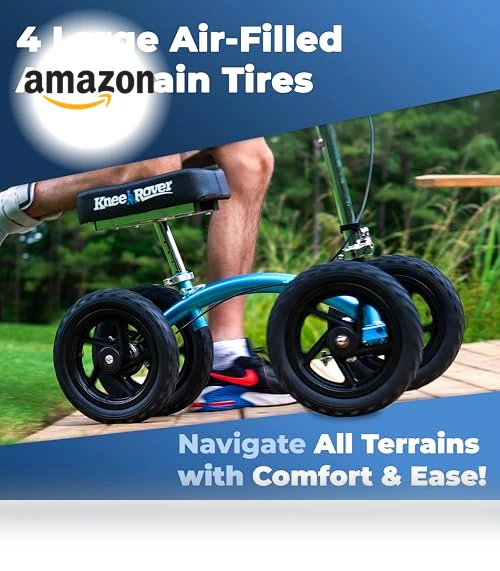 Quad All Terrain Knee Scooter — Leg Lifters, KneeRover
