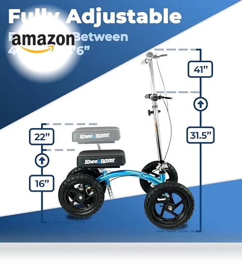 Quad All Terrain Knee Scooter — Leg Lifters, KneeRover