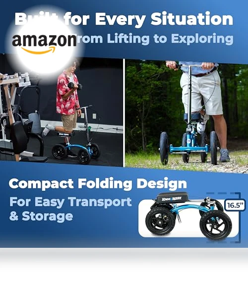 Quad All Terrain Knee Scooter — Leg Lifters, KneeRover