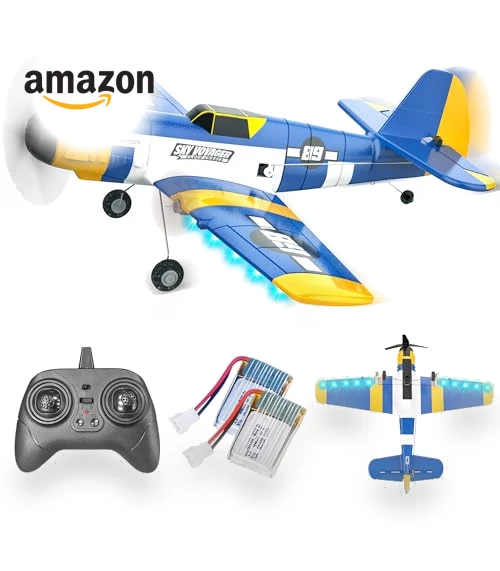 Remote Control Airplane with LED Lights — Remote Control Aircraft, BEZGAR
