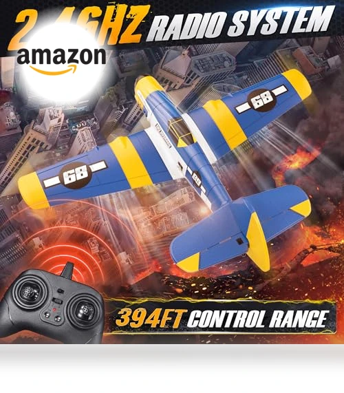 Remote Control Airplane with LED Lights — Remote Control Aircraft, BEZGAR