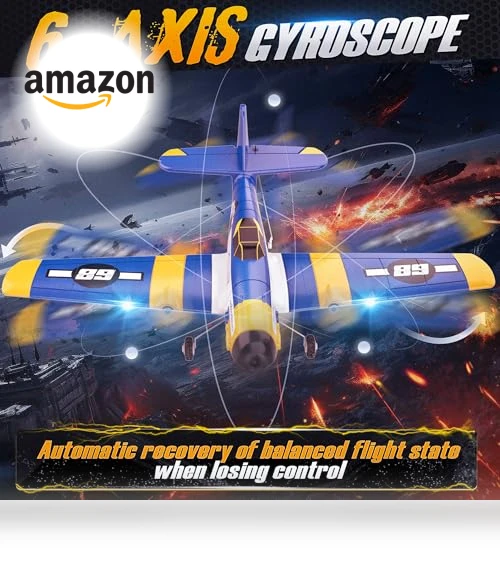 Remote Control Airplane with LED Lights — Remote Control Aircraft, BEZGAR