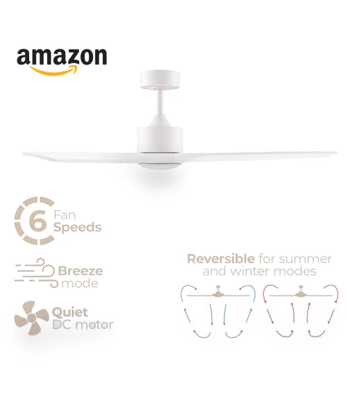 Smart 3-Blade Ceiling Fan with LED Light Kit — Ceiling Fan Lighting Solutions, East Grove Home
