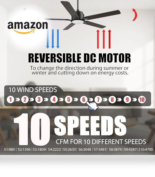 Smart Ceiling Fan with Lights — Ceiling Fan Wall Controls, CEME