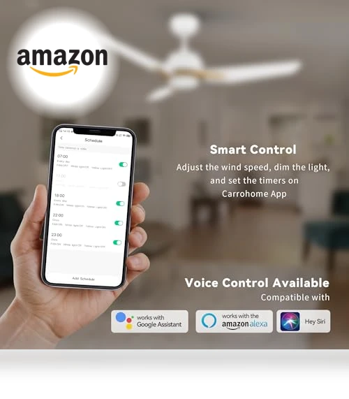 Smart Ceiling Fan with Lights — Ceiling Fan Wall Controls, SMAFAN