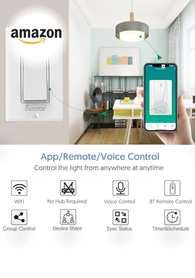 Smart Light Switch with Bluetooth Remote — Smart Home Modules, Shenzhen Avatar Controls Co., Ltd