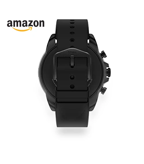 Stainless Steel and Silicone Touchscreen Smart Watch — Smartwatches, Fossil
