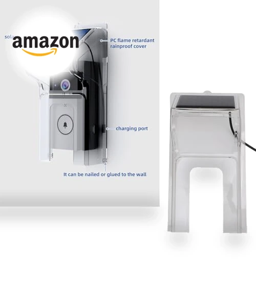 Transparent Solar Powered Doorbell Rain Cover — Full Car