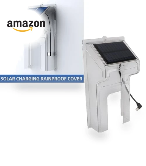 Transparent Solar Powered Doorbell Rain Cover — Full Car