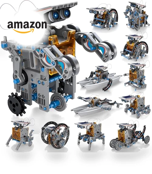 12-in-1 Education Solar Robot Toys — Solar Power, WATUDOU