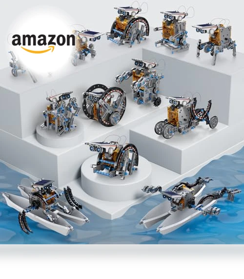 12-in-1 Education Solar Robot Toys — Solar Power, WATUDOU
