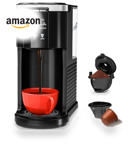 2 in 1 Coffee Machine for K-Cup & Ground Coffee — Brewing Excellence, Electactic