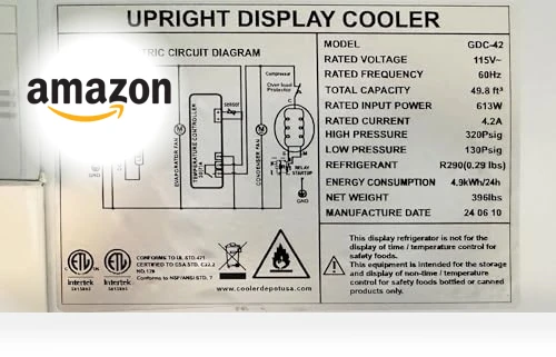 3-Door Display Refrigerator — Drink Coolers, Elite Kitchen Supply