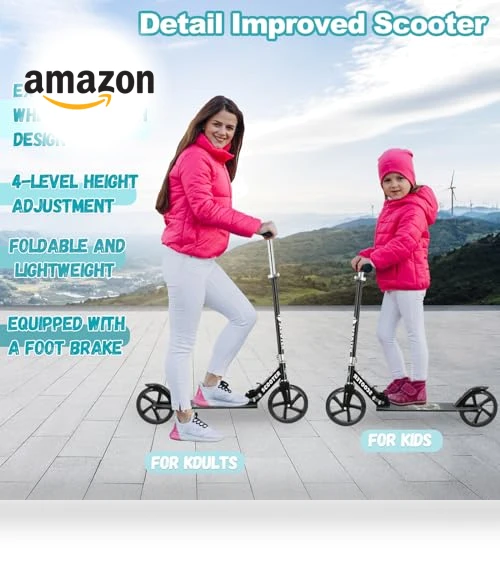 Adjustable Foldable Scooter — Push Scooters, TENBOOM