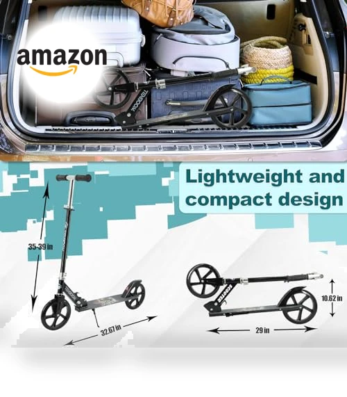 Adjustable Foldable Scooter — Push Scooters, TENBOOM