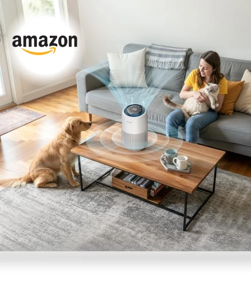 Air Purifier for Home Pets & Bedroom — Activated Carbon Air Purifiers, Provirtec