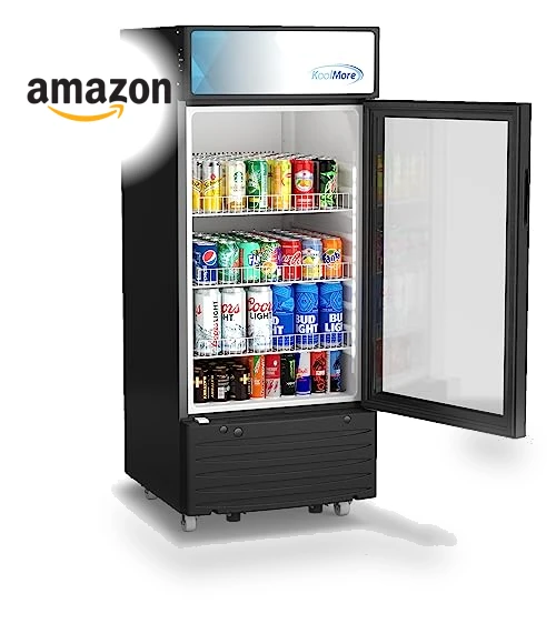 Commercial One Glass Door Display Upright Beverage Refrigerator Cooler Merchandiser — Mini Fridges, KoolMore