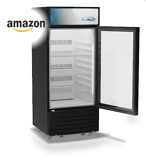 Commercial One Glass Door Display Upright Beverage Refrigerator Cooler Merchandiser — Mini Fridges, KoolMore