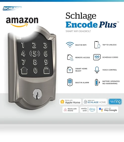 Encode Plus WiFi Deadbolt Smart Lock — Deadbolts, SCHLAGE