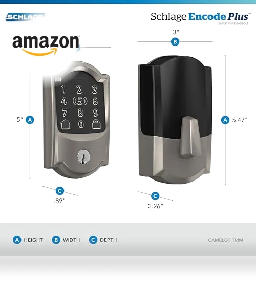 Encode Plus WiFi Deadbolt Smart Lock — Deadbolts, SCHLAGE