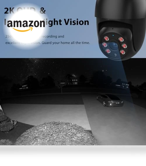 Floodlight Camera Outdoor — Outdoor Security Cameras, iMaihom