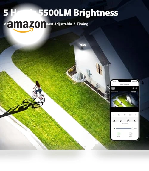 Floodlight Camera Outdoor — Outdoor Security Cameras, iMaihom