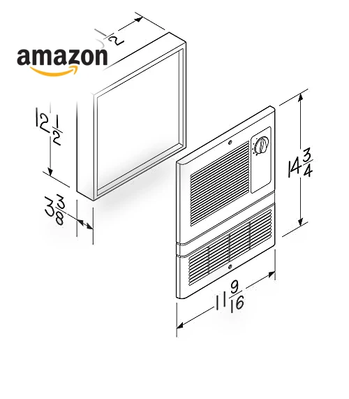 High Capacity Wall Heater with Built-In Adjustable Thermostat — Portable Heating Solutions, Broan-NuTone