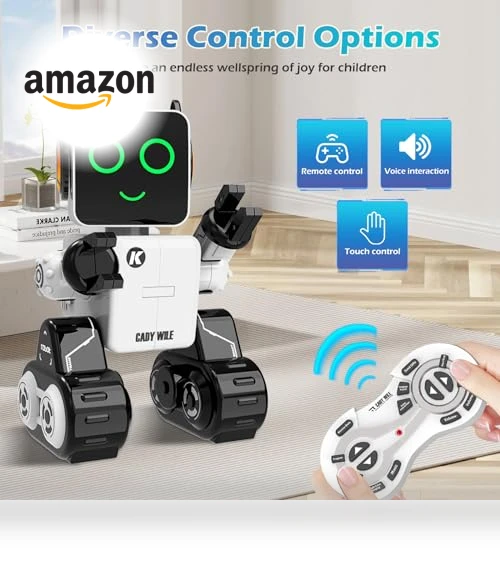 Interactive Intelligent LED Light RC Robot Toy — Interactive Figures & Robots, HBUDS