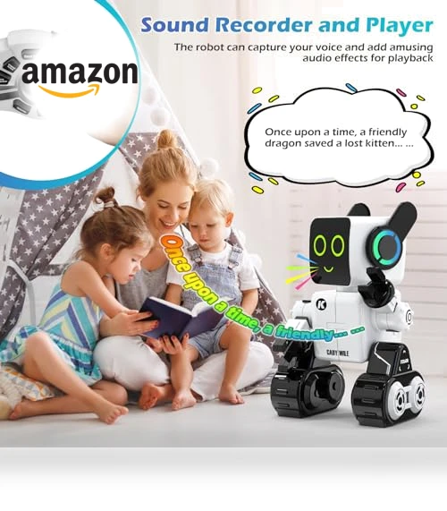 Interactive Intelligent LED Light RC Robot Toy — Interactive Figures & Robots, HBUDS