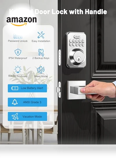 Keyless Entry Door Lock — Padlocks & Hasps, Zowill