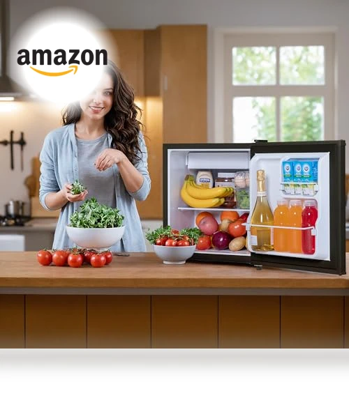 Mini Fridge with Compact Freezer — Mini Fridges, Tehanld