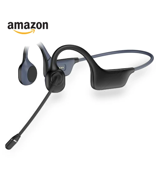 Open-Ear Bone Conduction Headphones with Mic — Over-Ear Headphones, Hostena