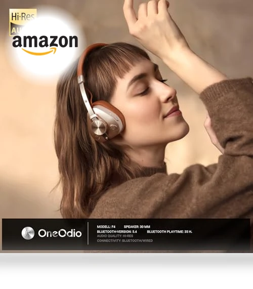 Retro Wireless On-Ear Headphones — In-Ear Headphones, OneOdio
