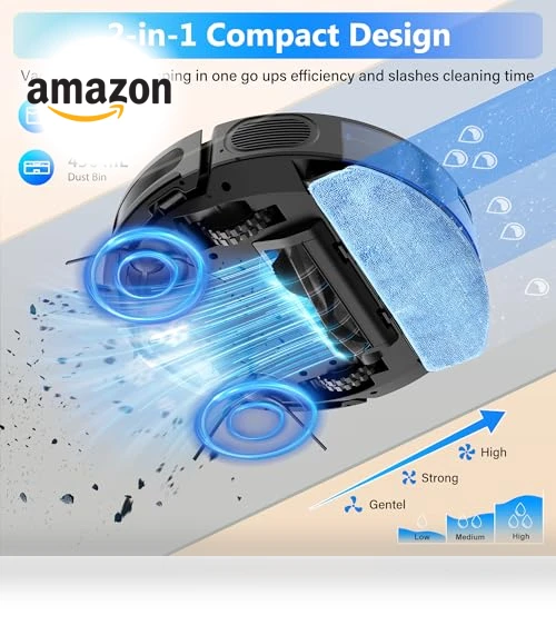 Robot Vacuum and Mop Combo — Smart Cleaning Robots, Tikom