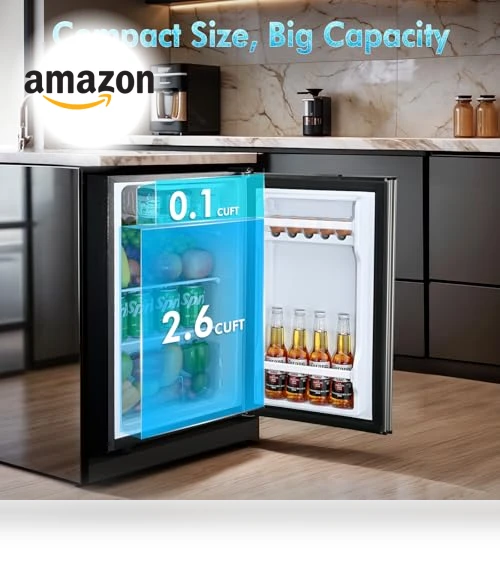 Single Door Refrigerator with Freezer — Mini Fridges, Anypro
