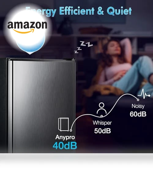 Single Door Refrigerator with Freezer — Mini Fridges, Anypro