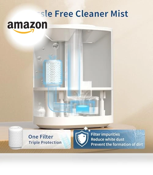 Smart Cool Mist Humidifier — Air Moisturizers, ASAKUKI