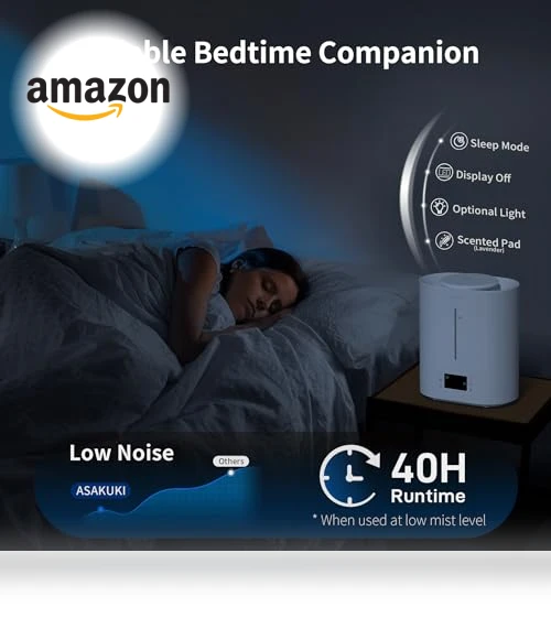 Smart Cool Mist Humidifier — Air Moisturizers, ASAKUKI
