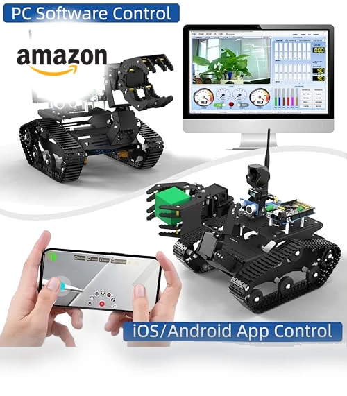 Smart Robot Car Kit with Robotic Arm HD Camera — Robotic Enhancements, XiaoR GEEK