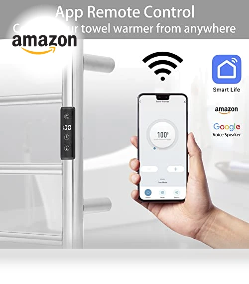 Smart WiFi Towel Warmer Wall Mounted — Towel Warmers, KEG