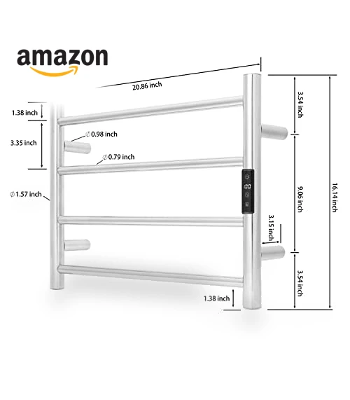 Smart WiFi Towel Warmer Wall Mounted — Towel Warmers, KEG